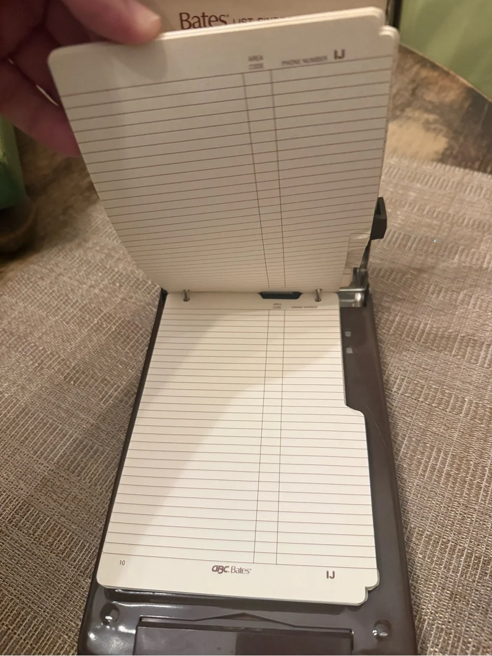 Vintage Bates Address Organizer - never used